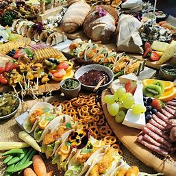 School and family grazing table