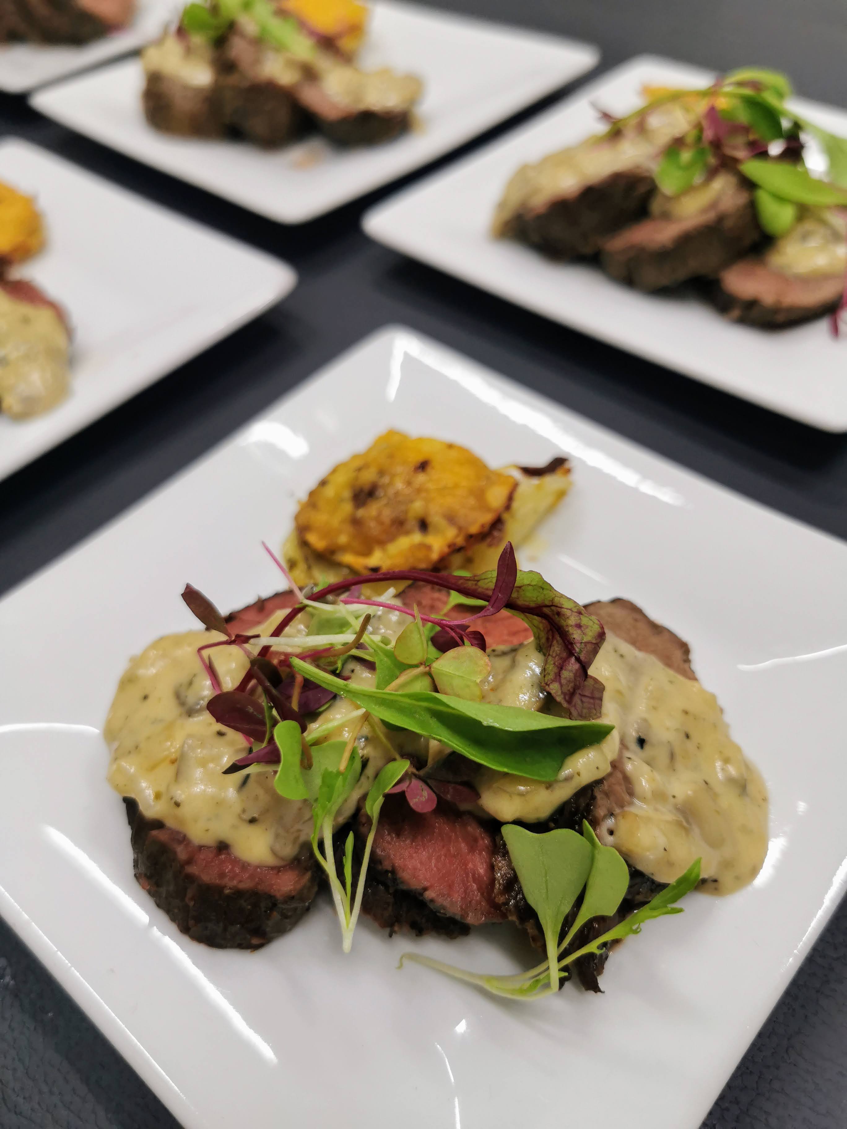 Private dining steak course