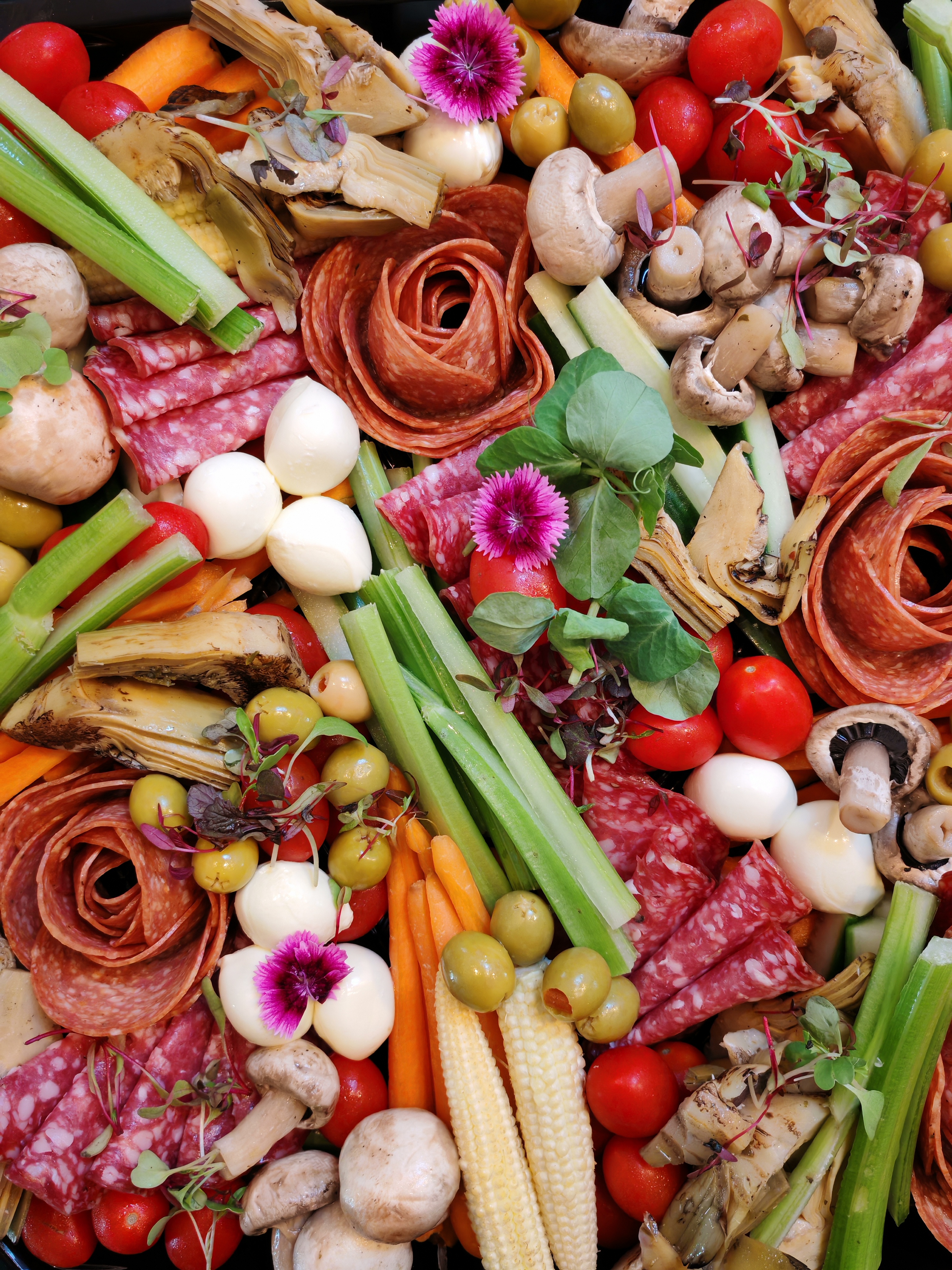 Charcuterie crudité platter