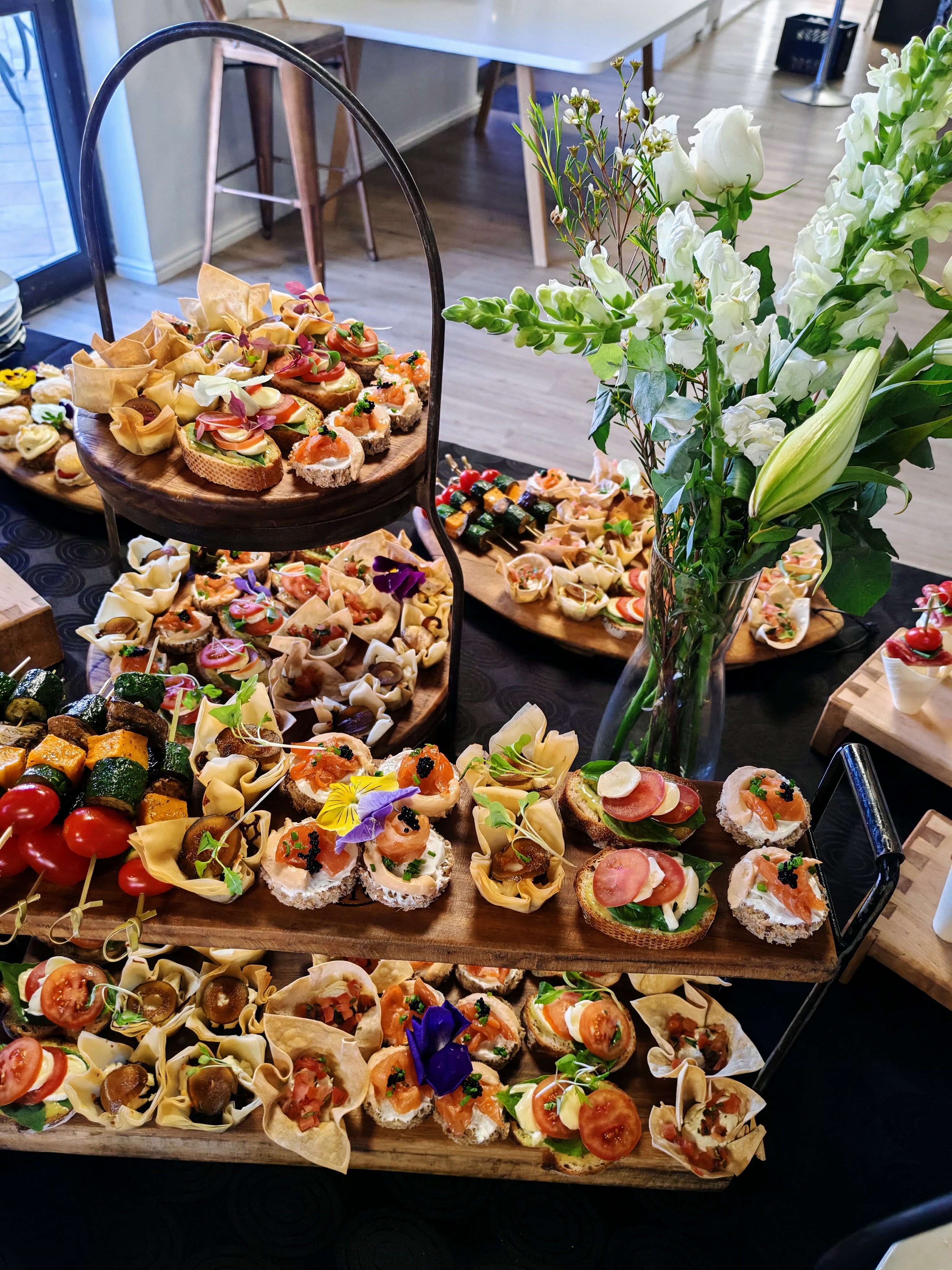 Corporate appetizer presentation