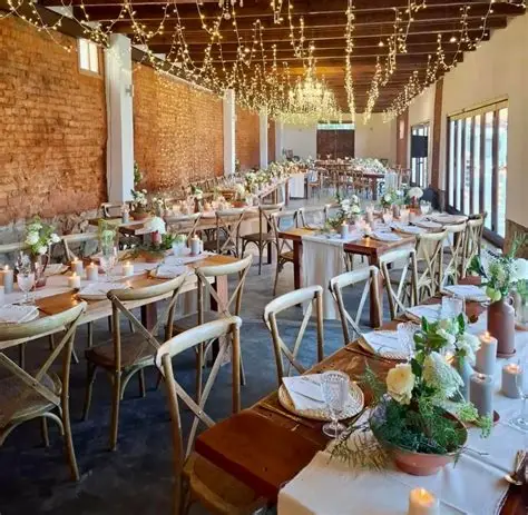 Wedding reception setup